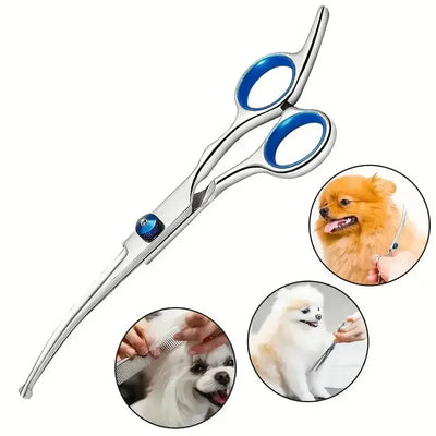 Ciseaux de Toilettage pour Chien Kit Inox Bouts Ronds