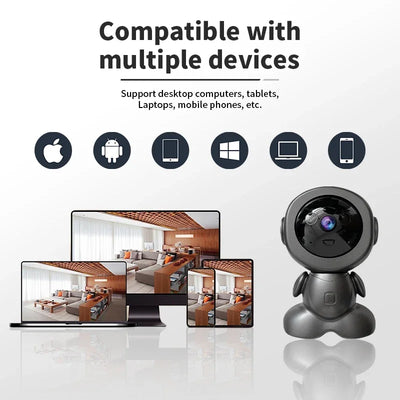 Caméra pour Chien 4K 8MP WiFi Panoramique Audio Bidirectionnel