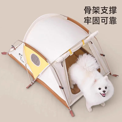 Tente pour Chien Camping Portable Niche Pliable 85 x 58 cm