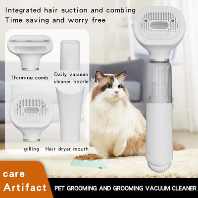 Brosse Chien Soufflante 4 en 1, Séchage Air Frais