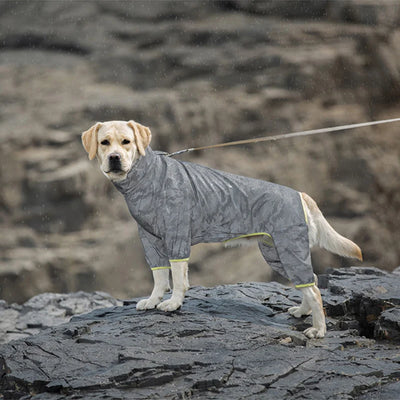 Manteau Imperméable Camouflage Réfléchissant Combinaison Gros Chien
