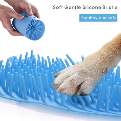 Gobelet Nettoyeur de Pattes avec Brosse pour Chien