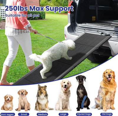 Rampe pour Chien Voiture Pliable Extra Longue 2 ou 3 Volets