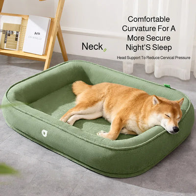 Panier Ovale Double Face Polaire Douce pour Gros Chien