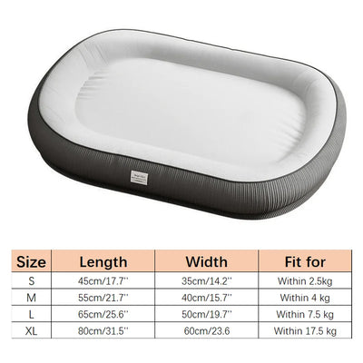 Matelas pour Chien à Mémoire de Forme Ovale 4 Tailles
