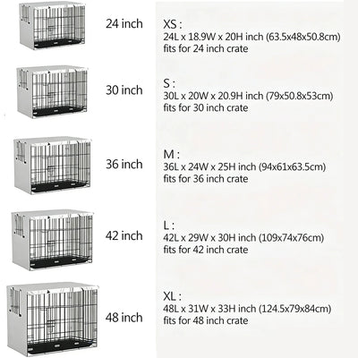 Housse pour Cage à Chien Pare-Soleil Polyester Résistant
