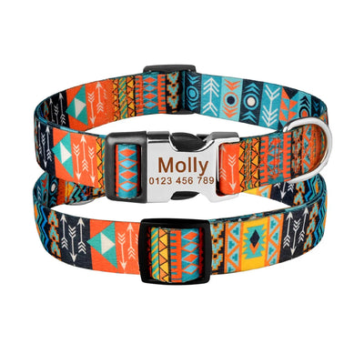 Collier Chien Personnalisé Gravé Motif au Choix