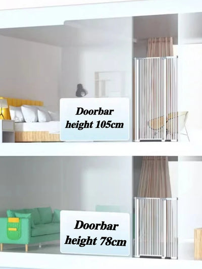 Barrière de Sécurité Chien Extensible Hauteur 76 à 150 cm