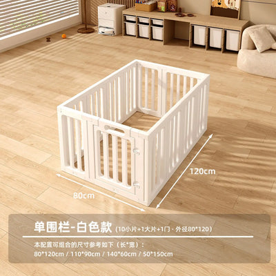 Parc pour Chien Intérieur Modulable Blanc avec Porte Verrouillable