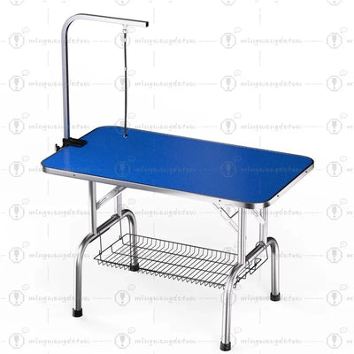 Table de Toilettage Pliable 116 cm avec Potence pour Chien