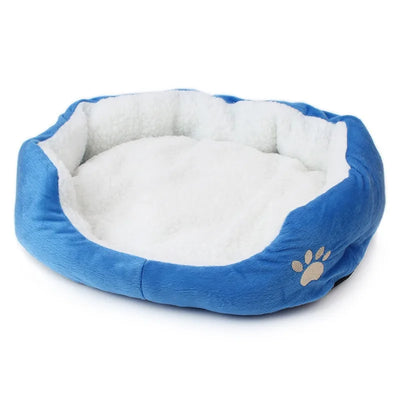 Panier pour Chien Sherpa Ovale Douillet Patte Brodée Intérieur