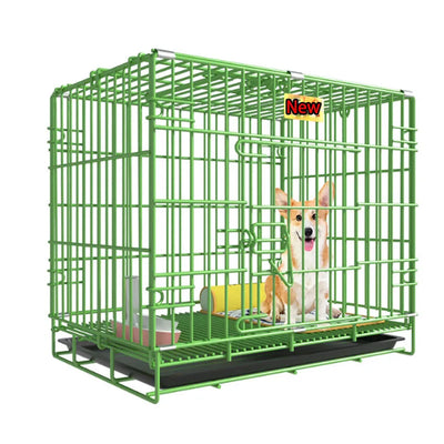 Cage pour Chien Pliable en Métal Verte Portable