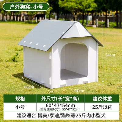 Niche Chien Extérieur en Plastique Ventilée 3 Tailles