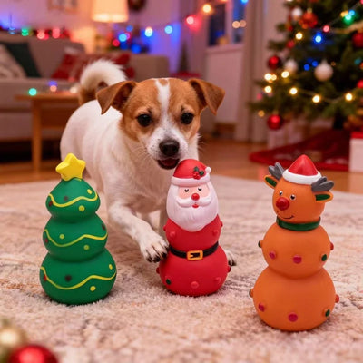 Jouet à Mâcher Souple de Noël pour Chien