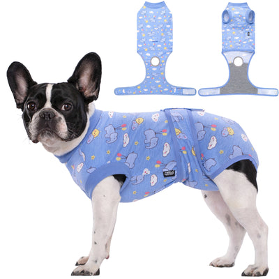 Body Post-Opératoire Chien Coton Imprimé Alternative Collerette