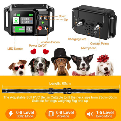 Clôture Électronique Sans Fil pour Chien GPS Étanche IP67