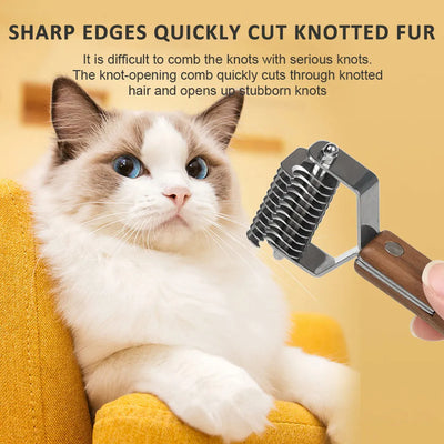 Brosse de Toilettage Chien et Chat, Kit Peignes et Coupe-Ongles
