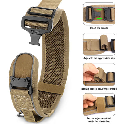Collier Tactique Militaire Nylon Réfléchissant Gros Chien