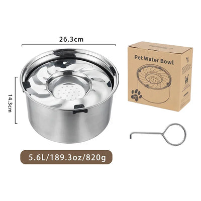 Gamelle Flottante Inox Anti-Éclaboussures Gros Chien
