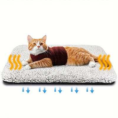 Tapis Chauffant Chien Auto-Chauffant Lavable Noyau Thermique