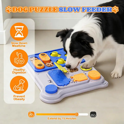 Jouet Puzzle Chien Niveau 2 Plateau Rectangulaire Friandises