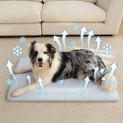 Tapis Rafraîchissant pour Chien en Soie Glacée, Antidérapant