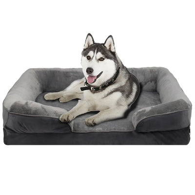 Panier Orthopédique Grand Chien Mousse de Soutien Déhoussable