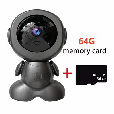 Caméra pour Chien 4K 8MP WiFi Panoramique Audio Bidirectionnel