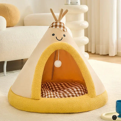 Niche d'Intérieur pour Chien Tipi Douillet 38 à 70 cm