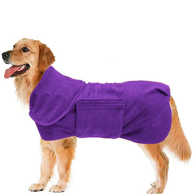 Peignoir Bain Absorbant Réglable Gros Chien
