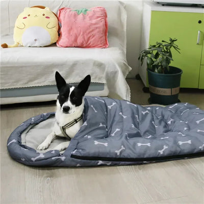 Sac de Couchage Chaud pour Chien Moyen Camping Bivouac