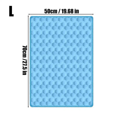 Tapis Rafraîchissant Grand Format pour Chien, Bleu, du S au 2XL