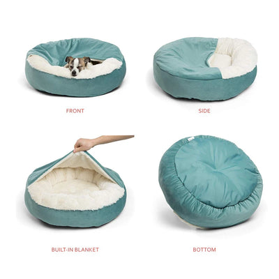 Panier Igloo Rond Cocon Douillet pour Petit Chien 50 et 60 cm