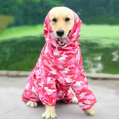 Manteau Imperméable à Capuche pour Grand Chien