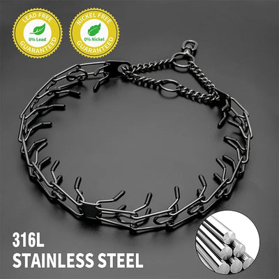 Collier à Pointes Inox Maillons Amovibles Embouts Caoutchouc