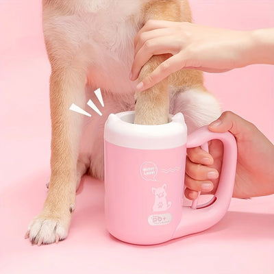 Gobelet Nettoyeur de Pattes 360° avec Brosse pour Chien