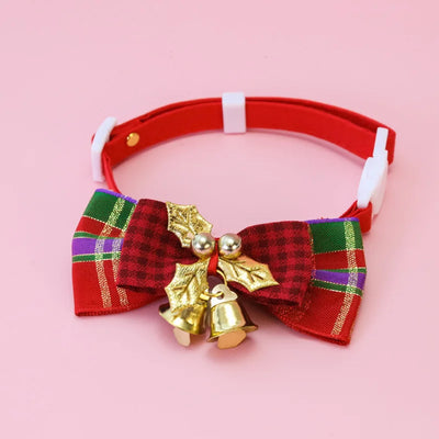 Collier de Noël Nœud Papillon et Clochettes pour Chien