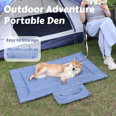 Panier de Voyage Portable Étanche Chien Intérieur Extérieur