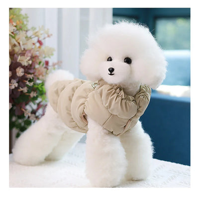 Manteau Coton Chaud à Bretelles pour Gros Chien