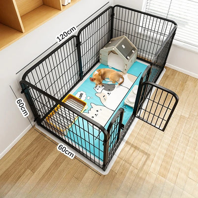 Parc pour Chien Modulable 120x60 cm Barrière d'Intérieur