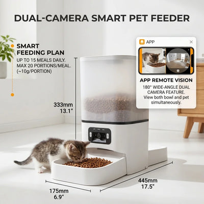 Distributeur de Croquettes 6 L WiFi Caméra 2 Mégapixels