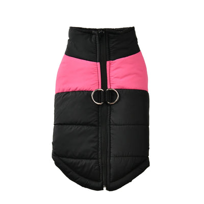 Manteau Hiver Chien Grande Taille Coupe-Vent Zippé