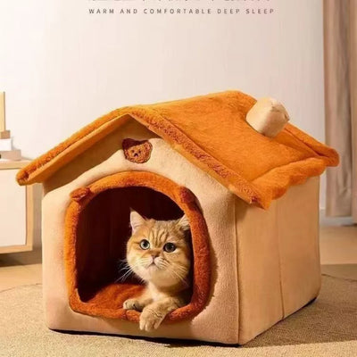 Niche d'Intérieur pour Petit Chien Maison Douce Toutes Saisons