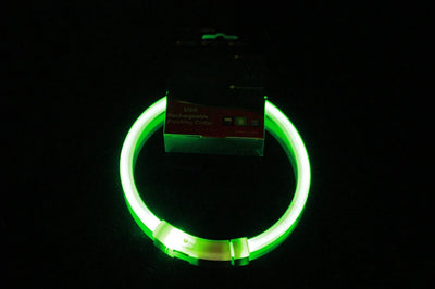 Collier Lumineux LED Rechargeable USB Tube 70 cm Chien