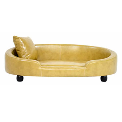 Canapé Ovale sur Pieds pour Chien Moyen 90x64 cm
