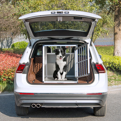 Cage de Transport Aluminium EUGAD 1 Porte pour Chien