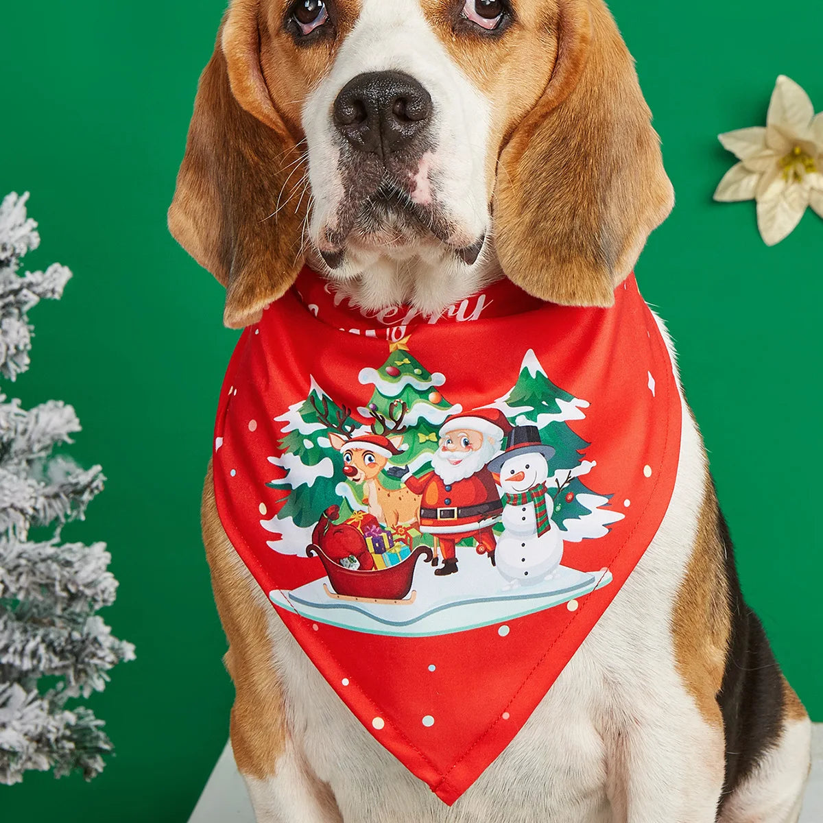 Bandana de Noël Triangulaire pour Chien