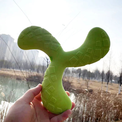 Jouet Boomerang Couineur Gros Chien Triangle Flottant