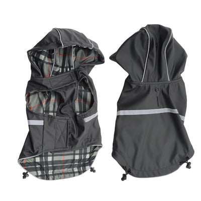 Poncho Imperméable Réfléchissant Chien à Capuche