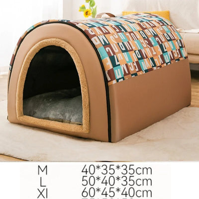 Niche d'Intérieur pour Chien Cabane en Arche Petit Chien 3 Tailles